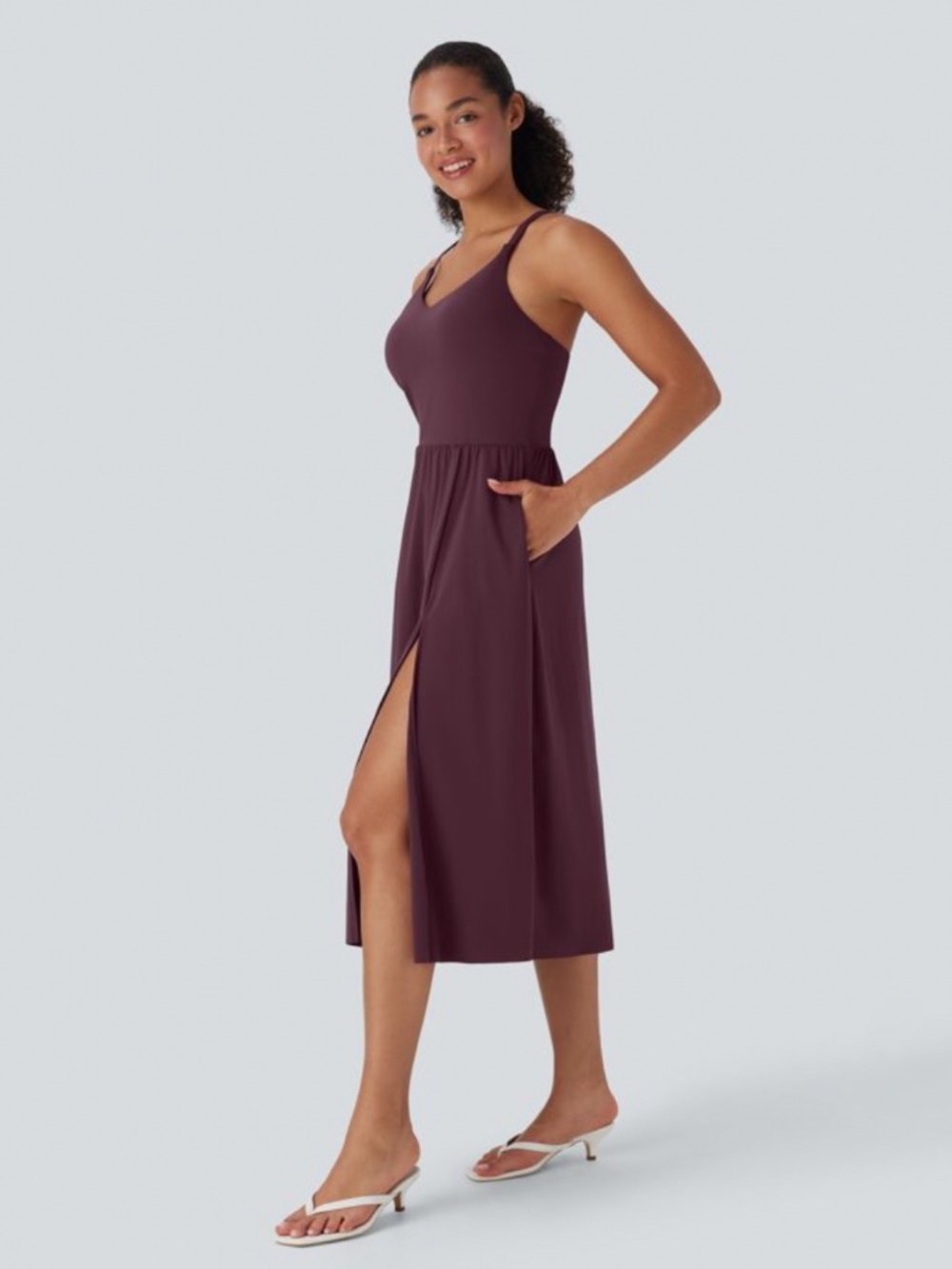 Halara Everyday Midi Chill Dress-La Land (D-F Cups) - Picture 3 of 12